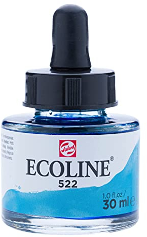 Ecoline Flüssig-Aquarellflasche 30 ml Türkisblau 522 (11255221)