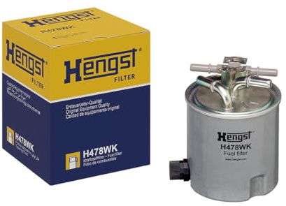HENGST - Kraftstofffilter H478WK - Hochwertiger Kraftstoff-Leitungsfilter für KFZ - Entfernt Staub und Schmutz aus Otto- oder Dieselmotoren - Schützt das Einspritzsystem