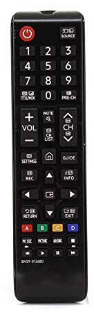 Replacement Remote Control Compatible for Samsung SIZE_55 UE65NU7670U UE65NU7670UXXU 55 NU7670 Curved Dynamic Crystal Colour Ultra HD Smart 4K TV