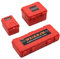 KEEDA Kunststoff Mini Gepäck Koffer Aufbewahrungsbox Werkzeugkasten Simulation Dekoration Zubehör für 1:10 RC Crawler TRX4 Axial SCX10 90046 CC01 D90 (Rot)