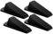 Demero Door Wedges Rubber Door Wedges Heavy Duty Door Stopper for Multi Floor Ideal for Homes,Offices,Workshops (Black, Pack of 4)…