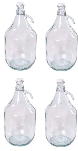Lot de 4 bouteilles de fermentation de 5 l