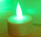 ausuky Flameless LED Rechargeable Candles USB Charger Battery Operated Tea Lights Lamp (Green)