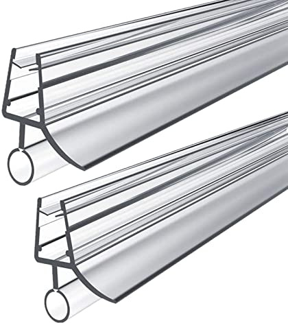 2 Stück Duschdichtung, Ersatzdichtung Wasserabweiser einstellbare Spritzschutz Bad Dusche Für glasdicke 4-6mm (800mm)