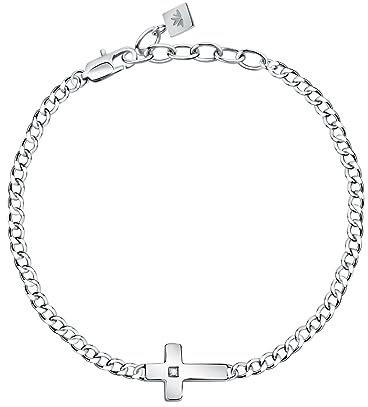 Morellato Cross Herren Armband aus Stahl, Zirkone - SKR64