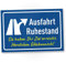 DankeDir! Ausfahrt Ruhestand - Schild 30 x 20 cm - Pensionierung Verabschiedung Karte Party Deko Geschenkidee Abschied - Renteneintritt Kollege Geschenk Rentner Rente Frauen & Männer