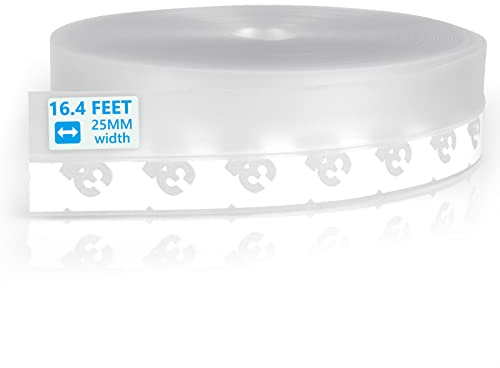 Flintronic Strisce di Guarnizione Autoadesive Trasparente in Silicone, 25mmx5m Guarnizione Porta Finestra, per Impedire l'ingresso o La Perdita di Aria Fredda, per Accedere Rumore/Polvere/Woodlice