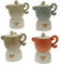 Ingrosso e Risparmio Bomboniera Matrimonio 1PZ Zuccheriera Moka in Porcellana Italiana in 4 Colori Assortiti con Cuore in Legno Utili Economica Sposi Nozze Originale