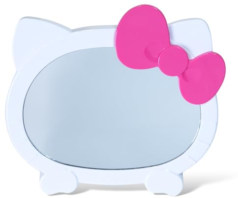 HandyCute® Hello Kitty Schminkspiegel, Geschenk für Sie/Frauen, Freundin Geschenk, Schminkspiegel, Schreibtischspiegel, Kitty Cat Shape-Kawaii, Geburtstagsgeschenk für Hello Kitty Fans