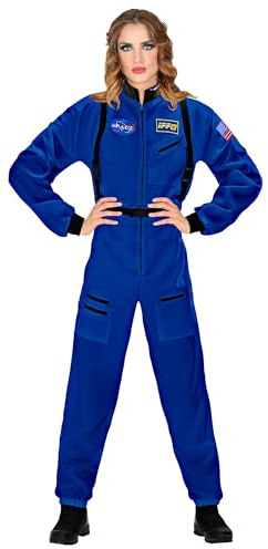 W WIDMANN MILANO Party Fashion - Astronaut Kostüm Damen | Weltraum Overall im Space Girl Design für Karneval, Weltall Mottoparty, Festivals