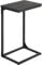 VASAGLE C-Shaped Side Table, Bedside Table, Sofa Side Table, with Metal Frame, Industrial, for Living Room, Bedroom, Misty Grey and Ink Black LET353B68