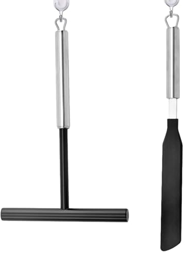 Fulenyi Juego de esparcidor de Crepes,Juego de espátula para Crepes,Kit de espátula para esparcir panqueques - Esparcidor de crepé Reutilizable y espátula giratoria para panadería, COC, Soporte