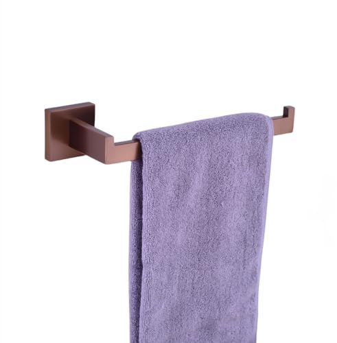 Accessori per il bagno Porta carta igienica Ganci per asciugamani in oro rosa spazzolato Set di accessori per il bagno con montaggio a parete per camera da letto in acciaio inossidabile, anello p