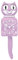 NUOVO Pastel Lilac Kit-Cat Orologio Femmina