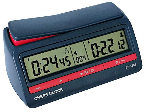 Tidyard Schachuhr, Digitale Multifunktionsanzeige Schachtimer, Schachuhr Chess Timer elektronische Brettspiel Spiel Timer Chess Digital Timer Brettspiel Uhr