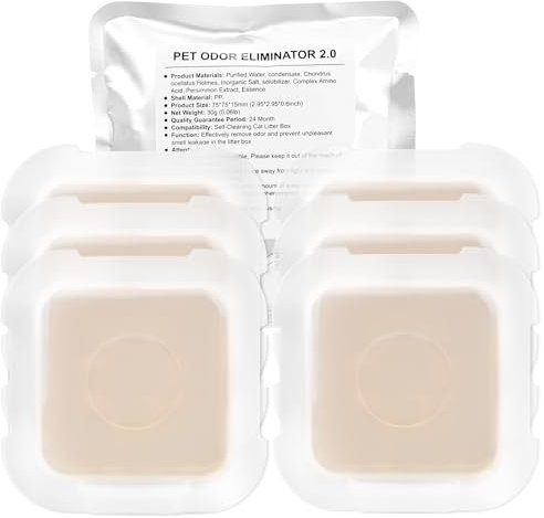 6 Stück Geruchsentferner für Pura Max/Pura Max 2 Selbstreinigende Katzentoilette, N50 Geruchsvernichter, Katzen Urin Geruch Entferner autopulente, Geruchskontrolle
