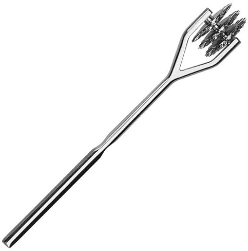 Nervenrad Sex Federkitzler Nadelrad Flirten für Paar Exquisite Nervenräder Nervenrädchen nach Nadelroller Sexspielzeug Frau Feder Zum Streicheln Sex Pinwheel (Silber 3 Räder)