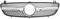 Rejillas Frontales Radiador para Benz W639 para Viano/para Vito 2006 2007 2008 2009 2010 Parrillas ABS Parrilla Parachoques Delantero Parrilla Carreras Tuning Capó Parrilla Delantera Coche(Plata)