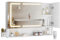 FORABAMB Armoire Murale Salle de Bain avec Éclairage LED et Prises, Armoire de Toilette Miroir avec et Étagère Réglable, Température de Couleur Réglable, Meuble de Salle de Bain, 80x16x60cm, Blanc