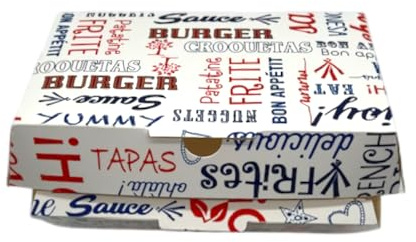 Lot de 200 - Boîtes Sandwich en Carton | Emballages Alimentaires Résistants | Idéales pour Boite kebab,Sandwichs, Wraps et Menus à Emporter | Boîtes Jetables pour Snack, Restaurant et Food-Truck