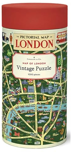 Cavallini 1000 Teile Puzzle, Karte von London (PZL/LONMAP)