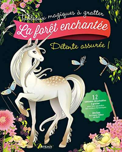 La forêt enchantée: Avec 12 tableaux détachables à gratter et 1 crayon biface en bois