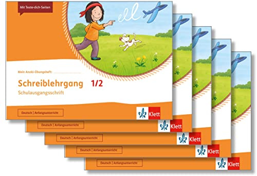 Schreiblehrgang Schulausgangsschrift 1/2: Übungsheft im 5er-Paket Klasse 1/2 (Mein Anoki-Übungsheft)