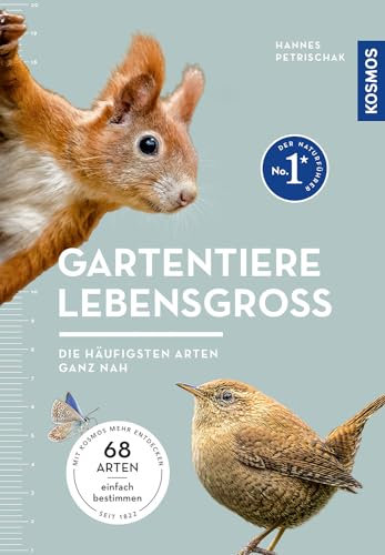 Gartentiere lebensgroß: Die 68 häufigsten Gartentierarten im Porträt für die einfache Bestimmung