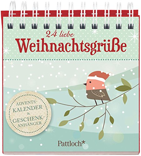 24 liebe Weihnachtsgrüße: Adventskalender & Geschenkanhänger
