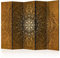 murando Raumteiler Mandala Ornament Oriental Foto Paravent 225x172 cm einseitig auf Vlies-Leinwand Bedruckt Trennwand Spanische Wand Sichtschutz Raumtrenner braun beige f-A-0491-z-c