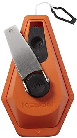 Keson K3 X Cuerda Línea de tiza carrete, 1,0 mm estándar, 100 de longitud, 2 – 3 oz capacidad, 3 x 1 rebobinado, pack de 1