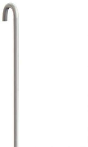 Arti Teq - Pack 5 tiges 100 cm ALU Blanc 2 mm pour cimaise - Blanc