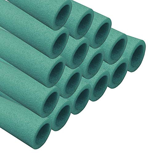 AWM Trampolin Schaumstoffpolster grün, Schaumstoff Schaumstoffrohre Stangenschutz- Set (16x 840 mm)