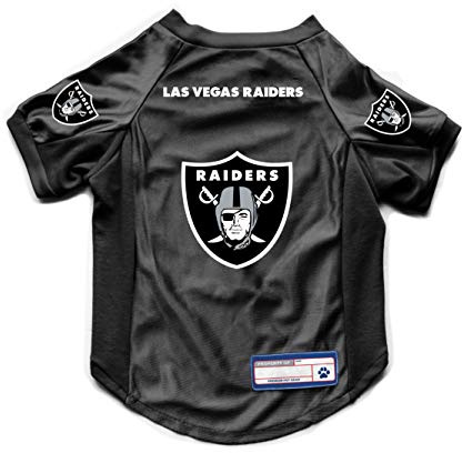 Littlearth NFL Oakland Raiders Stretch-Haustier-Trikot, Team-Farbe, großer Hund