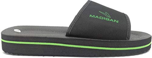 Madigan Ciabatte Uomo Piscina Gomma Fascia Tobago (42, Nero)