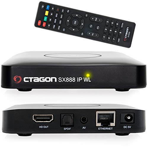 Octagon SX888 IP WL H265 Mini IPTV Box Receiver mit Stalker, m3u Playlist, VOD, Xtream, WebTV [USB, HDMI, LAN,WLAN] Full HD