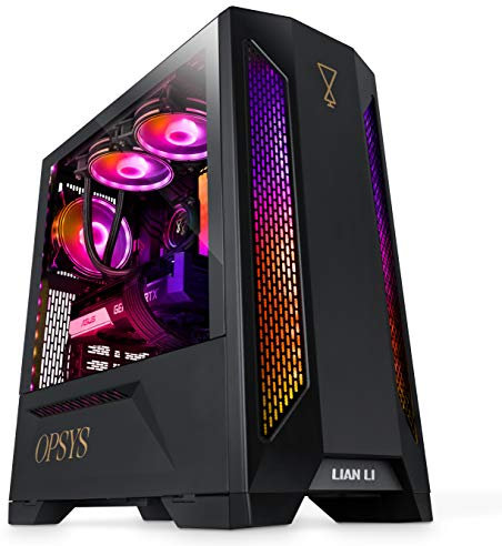 OPSYS Gallantis-X1 RGB Gaming PC Computer (AMD Ryzen 7-5800X, Geforce RTX 3080 Graphics Card, 500GB NVMe SSD, 2TB HDD, 16GB RAM, Bluetooth, No OS)