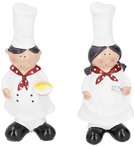 Koch Figuren Küche Chef Figur Statue Harz Paar Koch Figur schön und praktisch für Küche Küche Bar Schrank Bäckerei Dekoration Geschenk