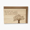 Original Holzgrusskarte - Motiv Baum des Lebens aus Eichenholz, Geschenkkarte, Grußkarte, Postkarte, Spruchkarte, Klappkarte, Einladung, Billet