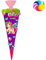 alles-meine.de GmbH Bastelset - Schultüte Farbe & Größe wählbar 70/85 / 100 cm - Einhorn/Pegasus - inkl. Name - Farbe frei wählbar - Bastelschultüte - Zuckertüte zum selb..