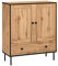 Target Home Commode buffet blanc mat en MDF sur pieds en métal (2 portes et 1 tiroir, chêne Wotan)