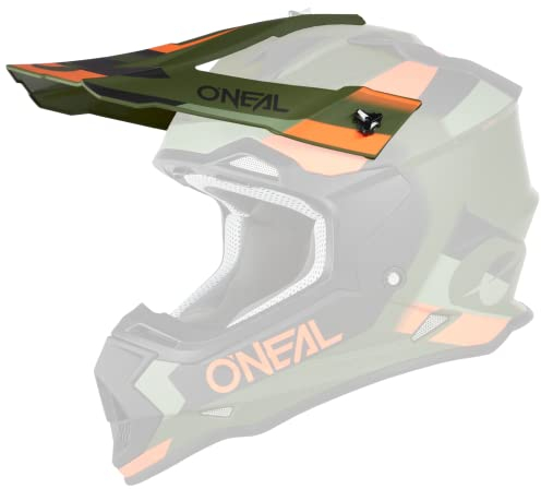 O'NEAL | Motorradhelm-Ersatzteile | Enduro Motocross | Ersatzschirm für den 2SRS Helmet SPYDE V.23 | Spare Visor 2SRS Helmet SPYDE V.23 | Grün Schwarz Orange | One Size