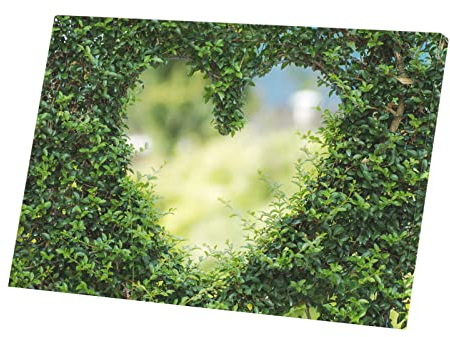 Druck auf Leinwand Herz Taille in Buchsbaum Kunst Liebe Natur (90 cm x 60 cm)