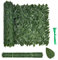 RELAX4LIFE Haie Artificielle en Feuille, Brise-Vue Artificielles Décoration Murale et Écran d’Intimité pour Intérieur Extérieur(100x300cm, pêcher)