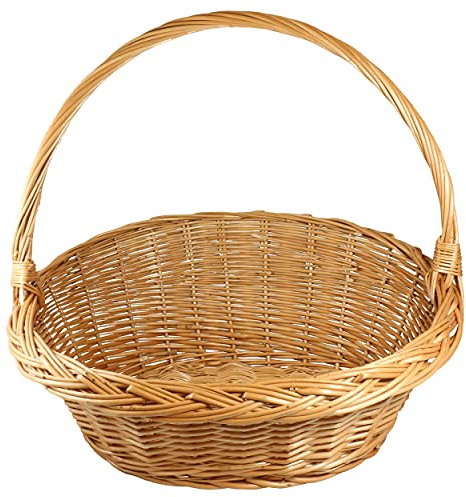 EDESMA Geschenkkorb Weidenkorb Präsentkorb/Größe 4 (L48 x B25/35 x H48 cm)