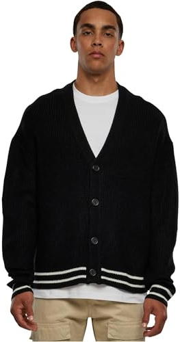 Urban Classics Herren Sporty Boxy Cardigan Black, L