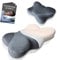 Shokunin. Nackenstützkissen mit 1 Bezug, Kopfkissen Nackenkissen gegen Nackenschmerzen Orthopädisches Ergonomisches Kissen Memory Foam, Anti Schnarch Seitenschläferkissen bei Migräne, 60x40, grau