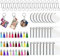 EXCEART 30ensembles Clés Vides à Sublimation Avec Pompons Pour Accessoires Personnalisables Pour Créations Artisanales