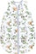 TupTam Baby Sommer Schlafsack 0.5 TOG aus OEKO-TEX zertifizierten Materialien, Farbe: Hirsche im Laub, Größe: 80-86