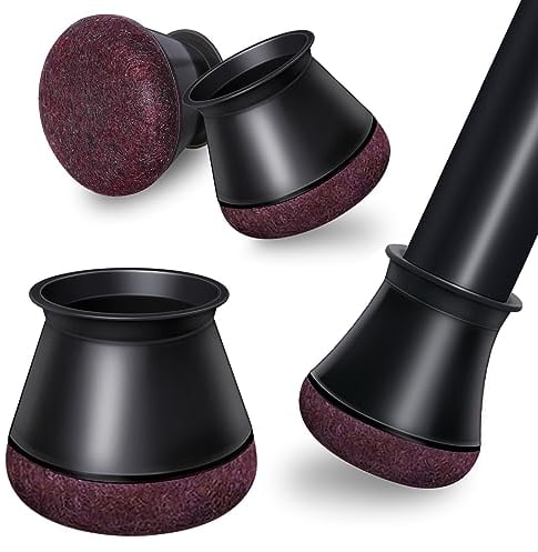 24 Stück Stuhlbeinkappen,Schwarz Schutzkappen für Stuhlbeine Mit Filz,Filzgleiter, Silikon Schutzkappen für Stuhlbeine Schräge, Stühle für Verschleißfeste Stuhlbeinschoner, Durchmesser 20.1-30mm
